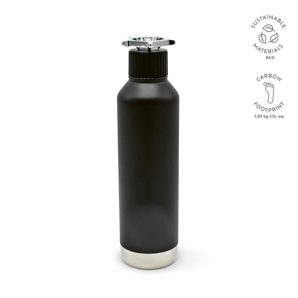 Picture of Spiglo Bottle rSS 780ml. Double wall and Leakproof. Wheel shaped lid