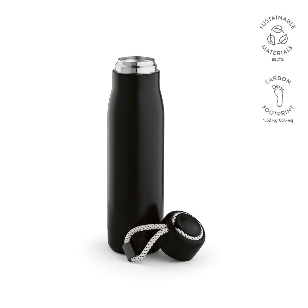 Picture of Lena Bottle rSS 570ml. Double wall and Leakproof. rPET handle