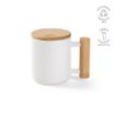 Picture of Douro Mug Ceramic, Bamboo lid and handle 380ml. Sublimation