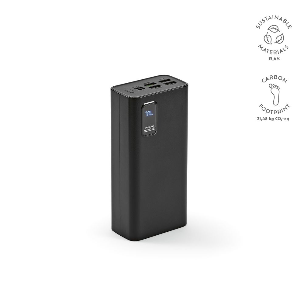 Picture of Hertz Powerbank rABS 30000mAh. LED display. 30W Charges laptop