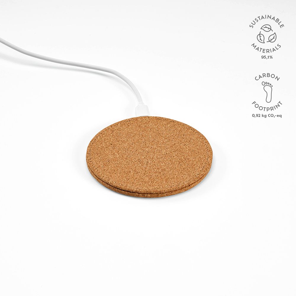 Picture of Descartes Wireless Charger Cork 15W. USB-C Port