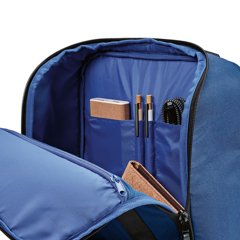 Picture of Bucharest Backpack 18L rPET. Front pocket. Fits 15.6" Laptop