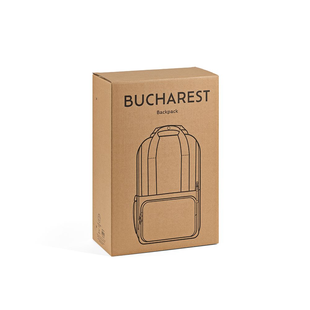 Picture of Bucharest Backpack 18L rPET. Front pocket. Fits 15.6" Laptop