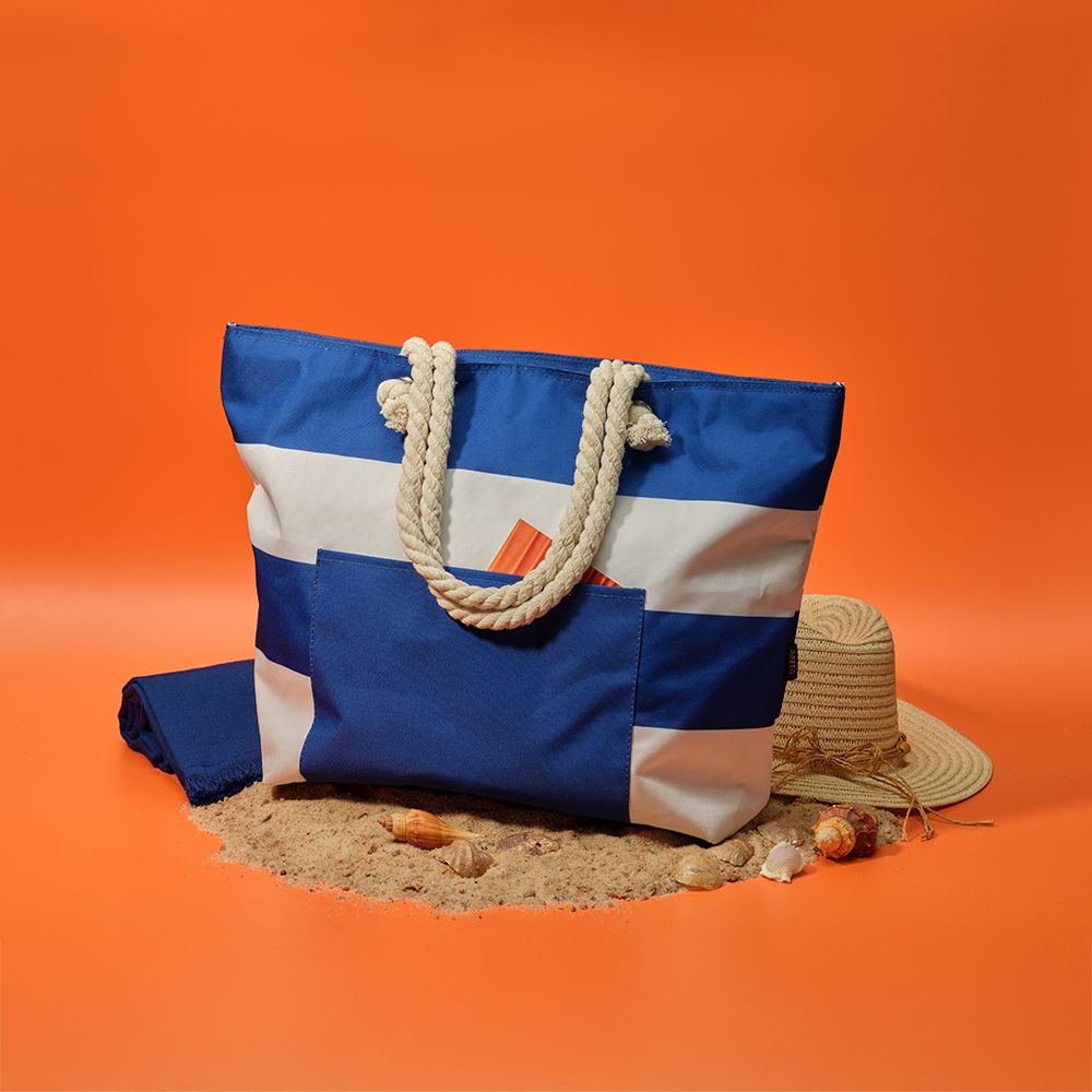 Picture of Athens Cooler 15L rPET. Pocket and recycled cotton handles