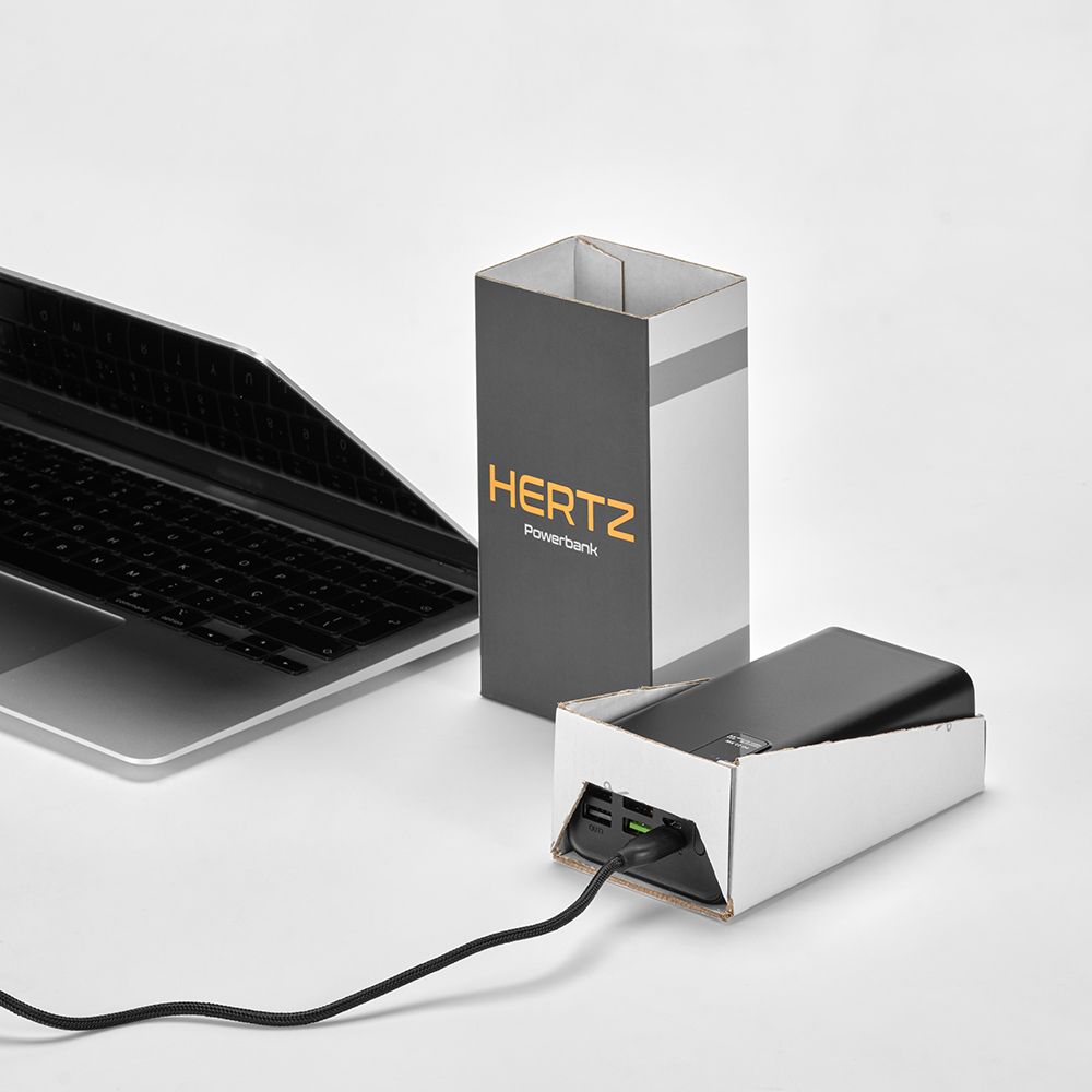 Picture of Hertz Powerbank rABS 30000mAh. LED display. 22.5W Charges laptop