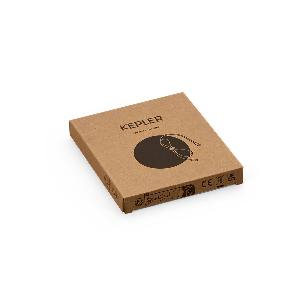 Picture of Kepler Wireless Charger Bamboo 15W. USB-C Port