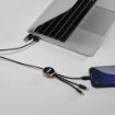Picture of Asimov 5-in-1 Cable Bamboo and rPET. Backlit logo
