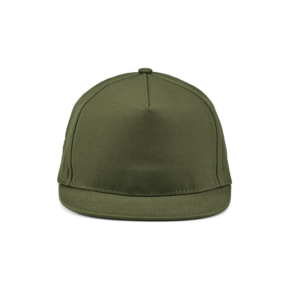 Picture of Cornell Cap rCotton 280gsm. 5 panels and Snap Closure