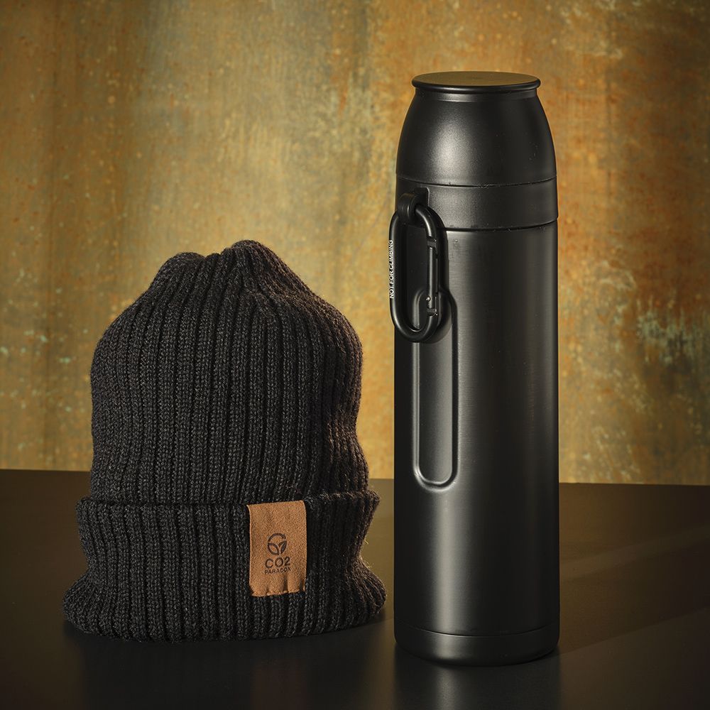 Picture of Loire Thermos rSS 810ml. 2 Cups and Carabiner 