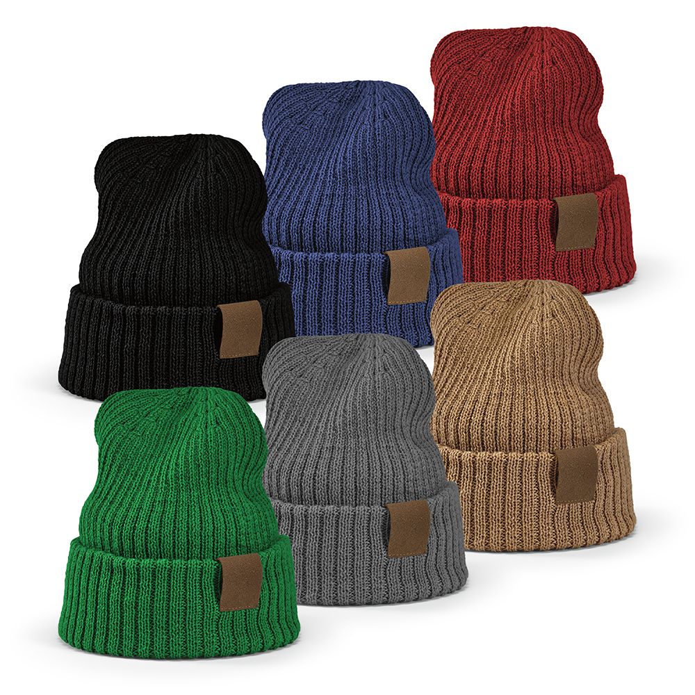 Picture of Cobain Beanie rPET and Wool. Customisable Patch