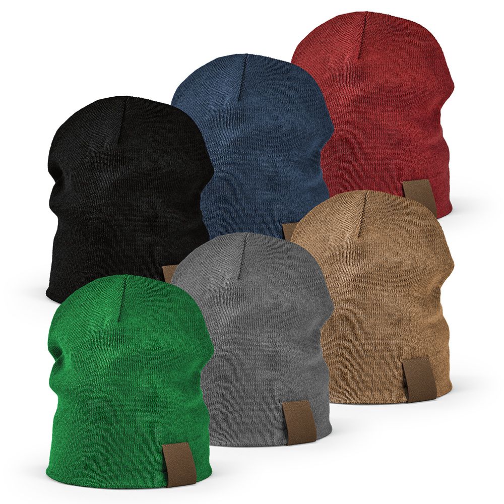 Picture of Marley Beanie rPET. Customisable Patch