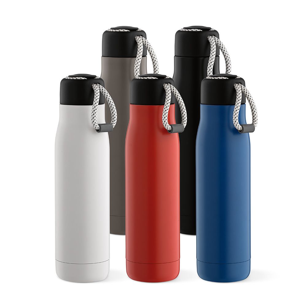 Picture of Lena Bottle rSS 570ml. Double wall and Leakproof. rPET handle