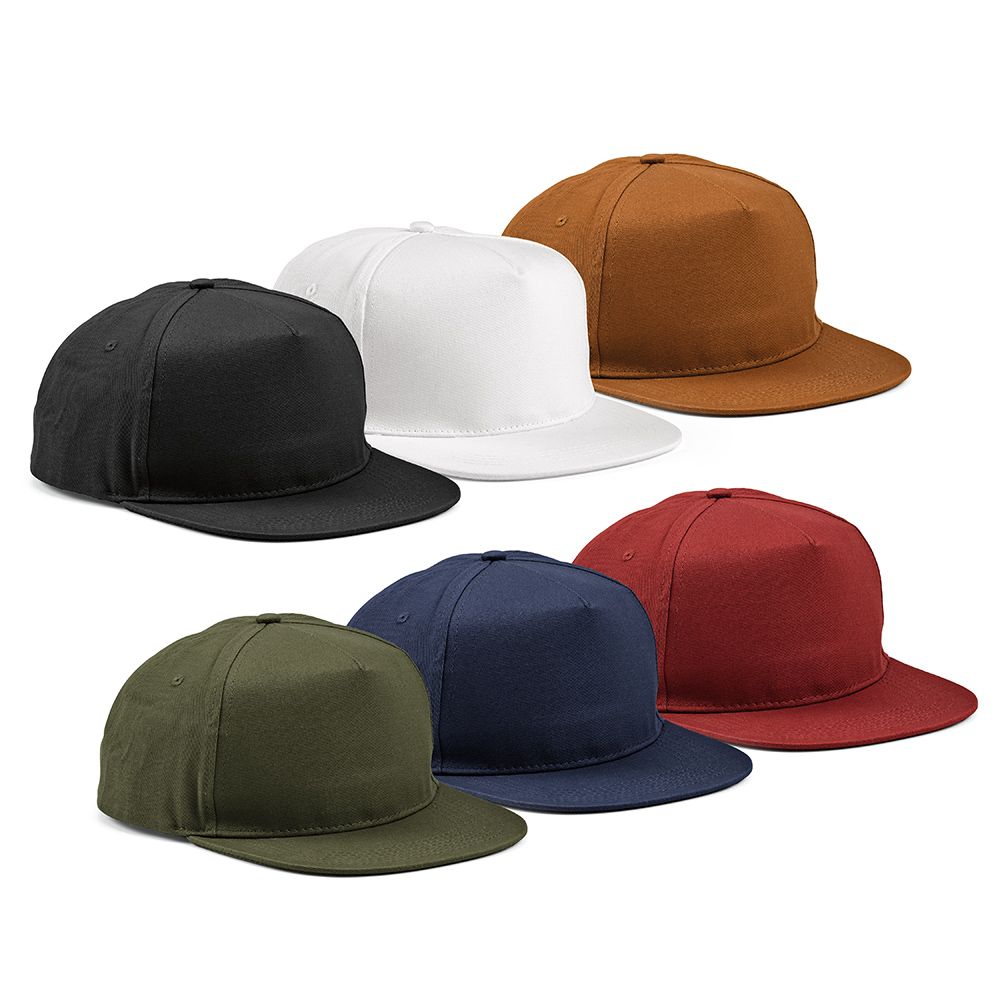 Picture of Cornell Cap rCotton 280gsm. 5 panels and Snap Closure